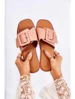 Damskie Modne Klapki Na Lato Różowe Sylvia