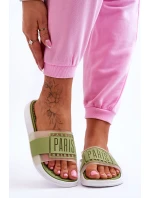 Damskie Sportowe Klapki Zielone Sunrise