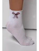 Dievčenské ponožky s priloženou mašľou Avai DR2612