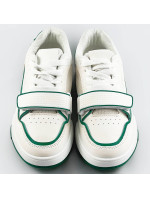 Bielo-zelené dámske dvojfarebné tenisky "adidasky" (AD-585)