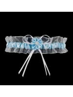 Podväzok PW-33 biely a modrý - Julimex Podväzok PW-33 biely a modrý - Julimex