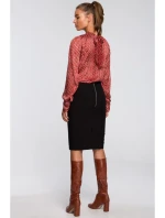 S235 Šifónová blúzka so zaväzovaním na chrbte - model 2