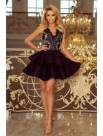 Dámske šaty krajkové 200-3-XL - Čierne