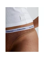 Dámske tangá HIGH LEG THONG 000QD5051E FUA Brown - Calvin Klein