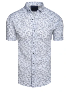 Pánske biele tričko s krátkym rukávom FashionStreet KX1041