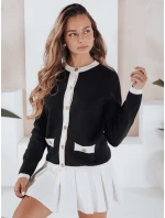 Dámsky čierny sveter na zips CHICLINE FashionStreet MY2558