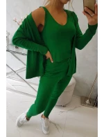 Súprava svetrov 3-dielna zelená