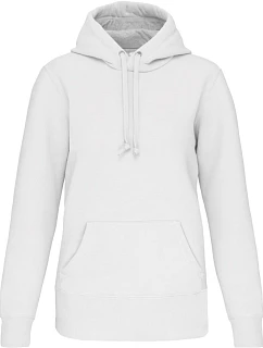 Kariban K 443 Mikina s kapucňou z hrubej bavlny 20.K443 biela