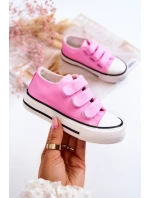 Dziecięce Trampki Na Rzepy Różowe Bernie