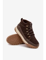 Zamszowe Buty Trekkingowe Męskie Big Star SS174263 Brązowe Zamszowe Buty Trekkingowe Męskie Big Star SS174263 Brązowe