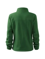 Dámska fleecová bunda fľaškovo zelená