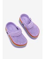 Detské penové sandále s fialovými farebnými remienkami Children's Foam Purple Straps Tansy Detské penové sandále s fialovými farebnými remienkami Children's Foam Purple Straps Tansy