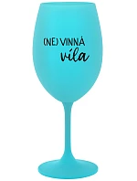 (NO)WINE FAITH - tyrkysový pohár na víno 350 ml