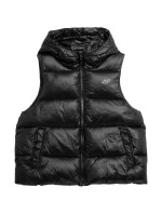 Dámska páperová vesta F092 W 4FSS23TDJAF092 20S čierna - 4F