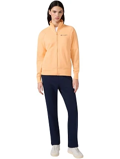 Champion Dámska tepláková súprava na zips oranžová a tmavomodrá 117988 OS069