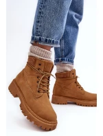 Dámske zateplené džínsy Trapper Camel Cross MM2R4011C