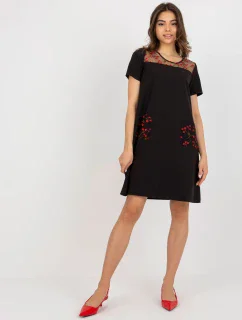 LK SK 506790 šaty.45 čierna