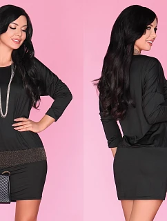 Dámske šaty CG007 čierno-zlaté - Merribel