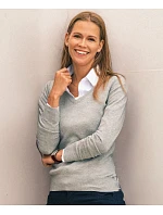 James Harvest Ashland V-Neck Women Dámsky sveter s výstrihom do V 62.2505 šedá melírovaná James Harvest Ashland V-Neck Women Dámsky sveter s výstrihom do V 62.2505 šedá melírovaná