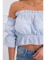 Modrá pruhovaná blúzka Modrá pruhovaná blúzka