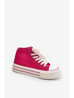 Trampki Damskie Na Platformie Fuksja Aineri