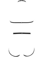 Sexy postroj V-9866 čierna - Axami