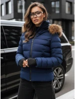 Dámska prešívaná zimná bunda VERSES navy blue FashionStreet TY4039