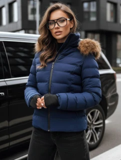 Dámska prešívaná zimná bunda VERSES navy blue FashionStreet TY4039