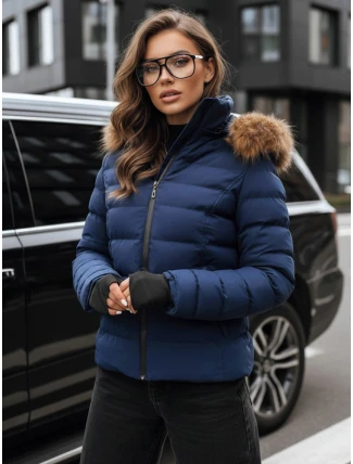 Dámska prešívaná zimná bunda VERSES navy blue FashionStreet TY4039