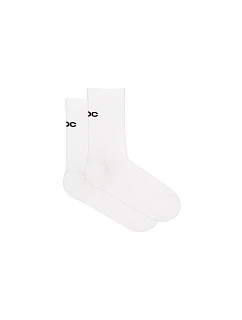 Cyklistické ponožky POC Cadence Road Socks, biele