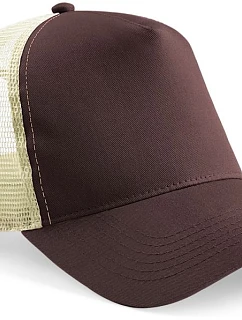 Beechfield B 640 5-panelová čiapka typu Trucker 53.0640 čokoládová/karamelová