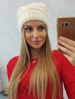 Dámska čiapka Łucja K337 ecru