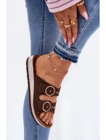 Pohodlné dámske papuče Inblu CP000054 brown