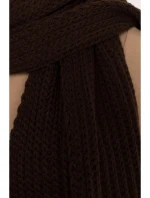 M896 Rebrovaná šatka - hnedá