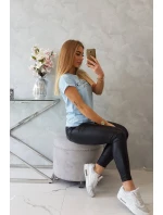 Limitovaná edícia blúzky modrá+čierna