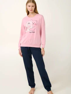 Vamp - Dámske bavlnené pyžamo s manžetami 19954 - Vamp