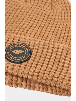 Chłopięca Czapka Zimowa 4F 4FJWAW24ACAPM424-83S Beżowa