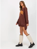 Mikina VI BL 3102.01P hnedo-oranžová