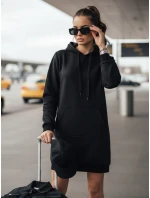 Dámska nadrozmerná dlhá mikina TIMMY black FashionStreet EY1931