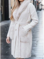 Dámsky kožuch béžový FashionStreet TY5278z