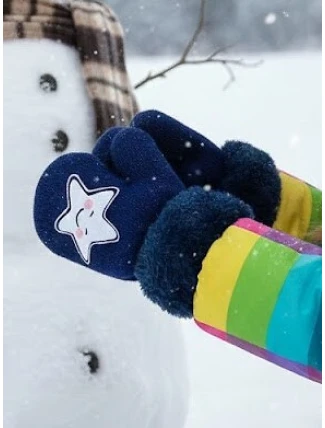 Rukavice RED 0011G Kožušina so šnúrkou