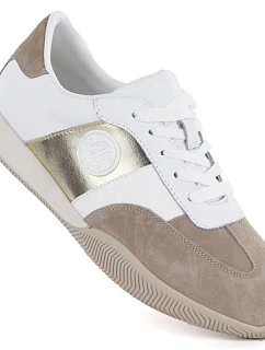 Dámske kožené poltopánky bielo-béžové Artiker 58C1113