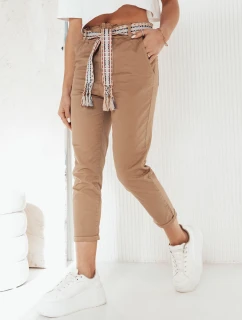 Dámske chinos nohavice MAFRA camel FashionStreet UY1951