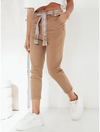 Dámske chinos nohavice MAFRA camel FashionStreet UY1951 Dámske chinos nohavice MAFRA camel FashionStreet UY1951