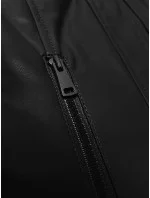 Krátka čierna dámska bunda so stojačikom J Style (11Z8127) Krátka čierna dámska bunda so stojačikom J Style (11Z8127)