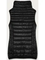 Čierna dámska vesta so stojatým golierom (B8233-1) Čierna dámska vesta so stojatým golierom (B8233-1)