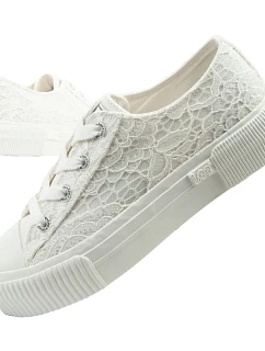 Lee dámske športové topánky Isla trainers white platform lace-up women's