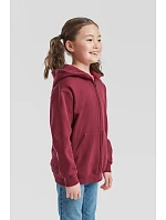 Fruit of the Loom Classic Kids Sweat Jacket Detská mikina s kapucňou 16.2045 azúrovomodrá