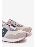 Zamszowe Sneakersy Męskie Na Platformie Big Star RR174471 Hi-Poly System Szare