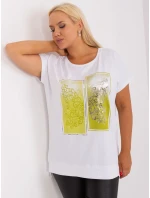 Blúzka RV BZ 8863.88 bielo zelená